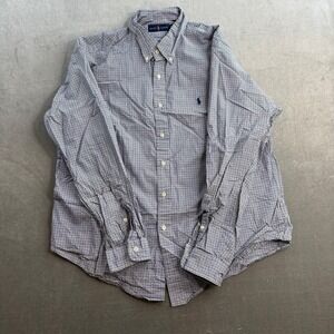 Polo Ralph Lauren Striped Button Up Shirt Blue White Classic Fit XL